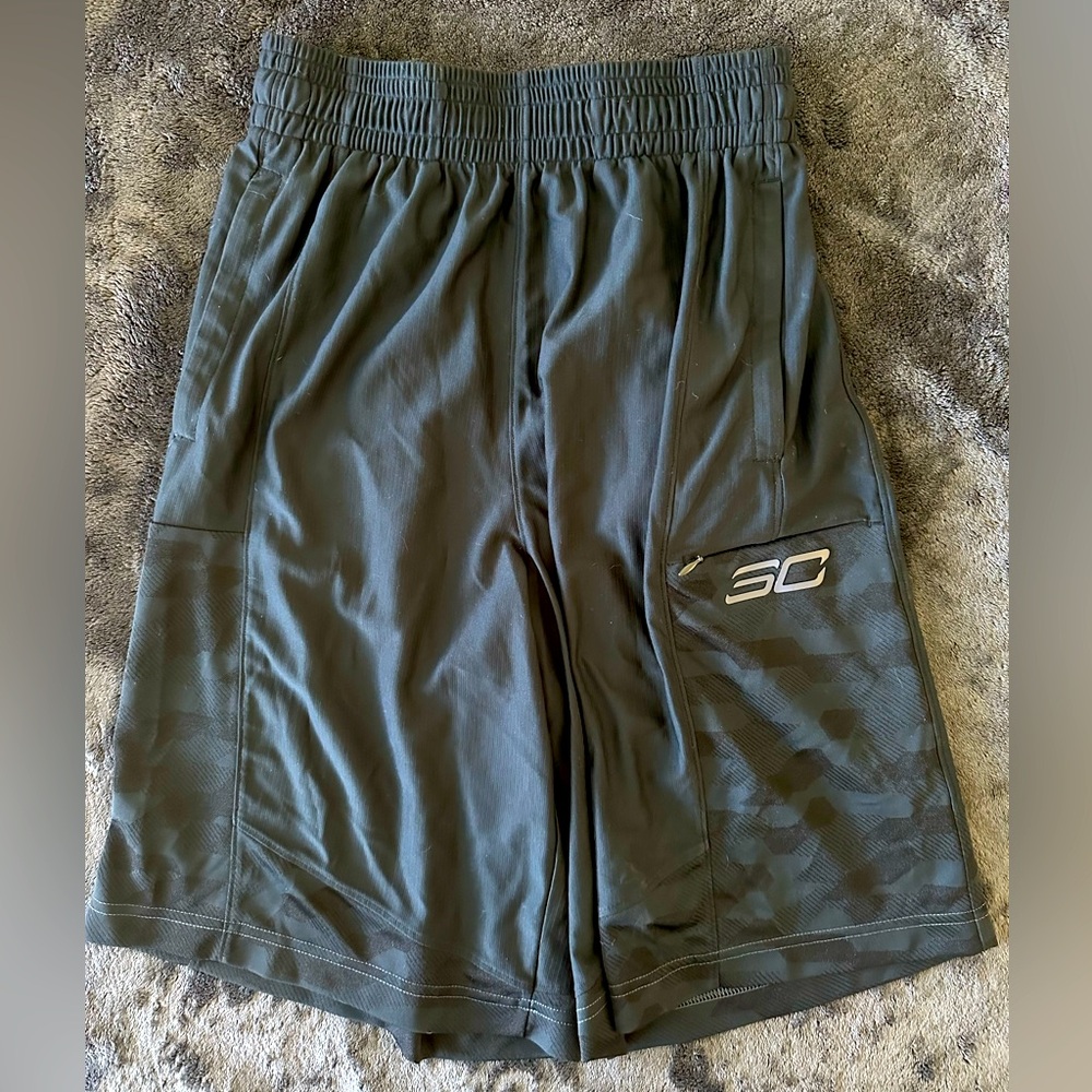 NEW RARE Men's Under Armour 3C Athletic Shorts Stephen Curry Black Camo